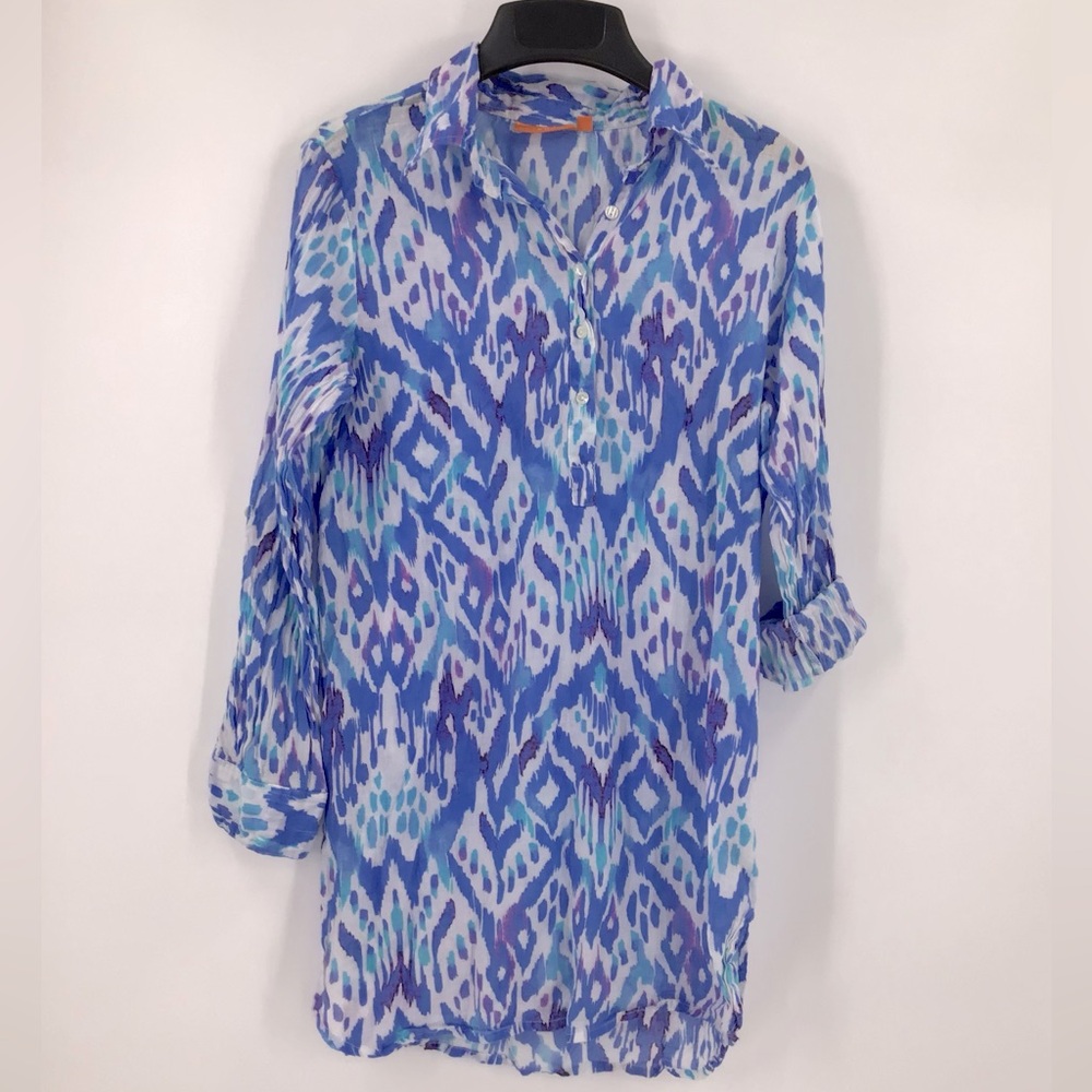 Women’s Oliphant sheer tunic style top/bathing suit cover up. Gently used.